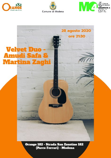 Velvet Duo at Orange 182 – 28 agosto 2020